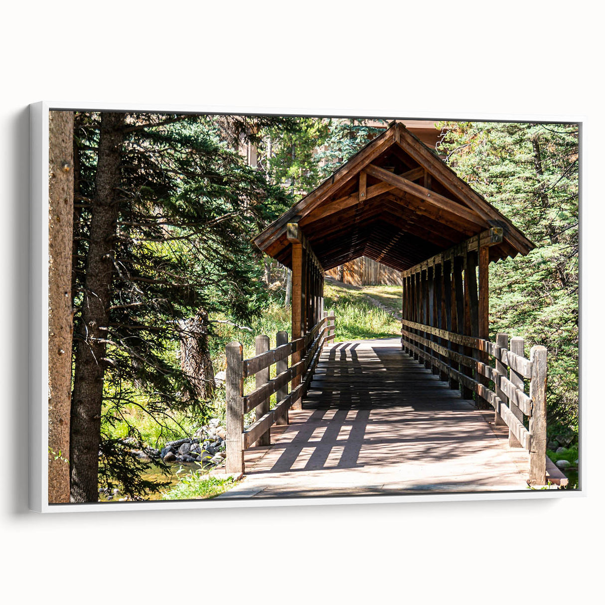Vintage poster art of Vail, Colorado, featuring colorful mountain landscape on a large framed canvas.