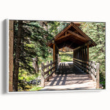 Vintage poster art of Vail, Colorado, featuring colorful mountain landscape on a large framed canvas.