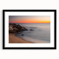 Extra large framed abstract art print featuring a colorful, textured depiction of Delaware scenery.