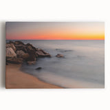 Black and white photograph of Delaware scenery on large stretched canvas, suitable for kitchen wall art.