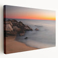 Delaware scenery on large stretched canvas featuring soft, earthy tones, ideal for kitchen wall art.