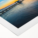 Art deco poster of Florida Keys on rolled canvas, featuring pastel shades, ideal for dining room wall art.