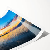 Extra large rolled print featuring line art flowers in pastel shades, ideal for large living room wall art.