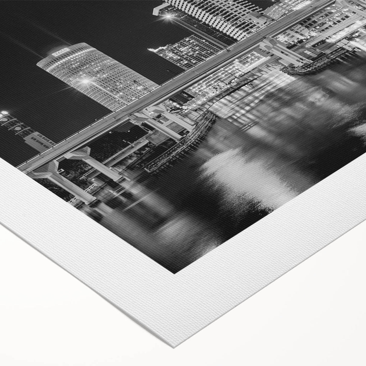 Art deco poster of Tampa skyline in pastel shades on rolled canvas, suitable for dining room decor.