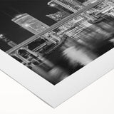 Art deco poster of Tampa skyline in pastel shades on rolled canvas, suitable for dining room decor.