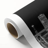 Art Deco style poster of the Tampa skyline in pastel shades on rolled canvas, ideal for nursery wall art.