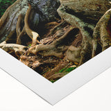 Art deco poster featuring a vibrant sunset over Kauai, printed on rolled canvas, ideal for dining room ambiance.