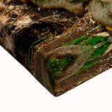 Large art of a black and white landscape painting of Kauai, Hawaii on stretched canvas, suitable for bedroom wall decor.