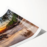 Extra large rolled print of line art flowers, muted earth tones, ideal for large living room wall art.