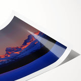 Extra large rolled print featuring line art flowers in neutral tones, ideal for large living room wall art.