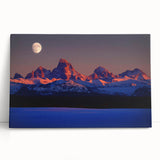 Large black and white stretched canvas of Idaho scenery, ideal for kitchen wall art or bedroom decor.