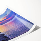 Extra large wall art featuring line art flowers in muted colors on rolled print, ideal for large living room decor.