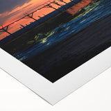 Art deco poster of Indiana scenery in muted earth tones on rolled canvas, suitable for dining room wall art.