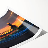 Extra large rolled print of line art flowers in monochrome, ideal for large living room wall art.