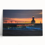 Black and white stretched canvas of Indiana scenery, ideal for kitchen wall art or bedroom decor.