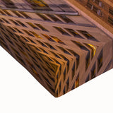 Black and white landscape art painting of New Orleans on stretched canvas, ideal for bedroom wall art.