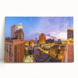 Black and white stretched canvas of New Orleans scenery, suitable as kitchen wall art or for bedroom ambiance.