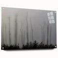 Acrylic print of a large abstract depiction of Louisiana scenery, with muted earth tones, ideal for dining room decor.