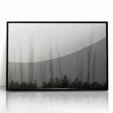 Large abstract wall art featuring a Louisiana scenery in black and white tones, framed acrylic.