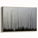 Framed canvas landscape art painting of Louisiana scenery in muted earth tones, ideal for bedroom wall decor.