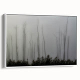 Vintage poster art of Louisiana scenery on a framed canvas, featuring vibrant colors, ideal for living room decor.