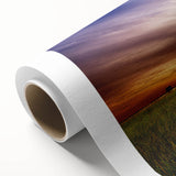 Art Deco style poster of Maine scenery in pastel shades on rolled canvas, suitable for nursery wall art.