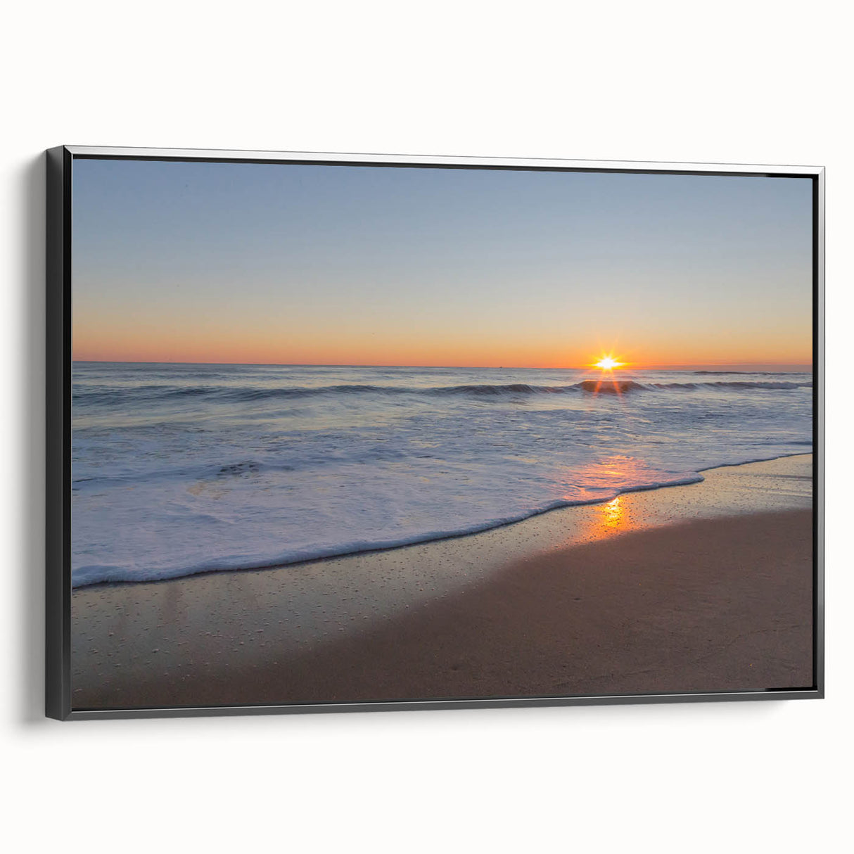 Black and white wall art depicting a vintage landscape of Cape Cod, Massachusetts on a framed canvas.