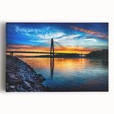 Black and white aerial view of Kansas City on stretched canvas, suitable for kitchen art.