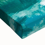 Black and white landscape painting of Montana's Glacier National Park on stretched canvas, ideal for bedroom wall art.