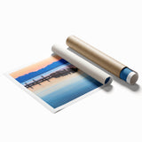 Extra large rolled print of a Montana landscape with soft pastel shades, ideal for classy bathroom wall art.