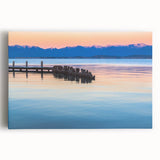 Black and white photo of Montana landscape on large stretched canvas, suitable as kitchen wall art.