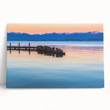 Black and white photograph of Montana landscape on large stretched canvas, ideal for kitchen wall art or bedroom decor.