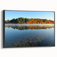 Black and white landscape art painting of New Hampshire on framed canvas, suitable for bedroom wall decor.