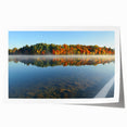 Extra large rolled print of New Hampshire scenery with vibrant green and blue tones, ideal for art wall dining room.