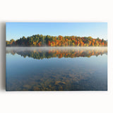 Black and white photograph of New Hampshire landscape on stretched canvas, ideal for kitchen wall art.