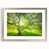 Textured abstract art print of New Jersey scenery in muted earth tones on a framed canvas, ideal for bedroom art.