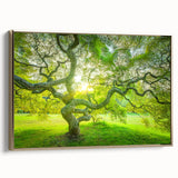 Framed canvas featuring a vintage-style New Jersey landscape in muted gold and black tones, ideal for bedroom wall art.