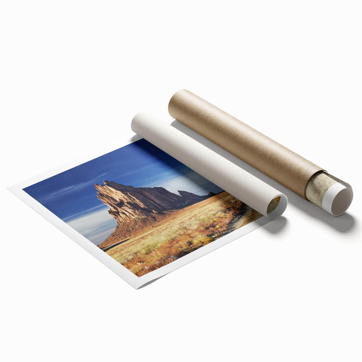 Extra large wall art of White Sands, New Mexico, in pastel hues on rolled canvas, ideal for classy bathroom decor.