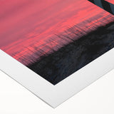 Art deco poster featuring Cape Hatteras lighthouse in muted blues and grays on rolled canvas.