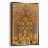 Black and white framed canvas of Durham, North Carolina landscape, ideal for bedroom wall art.