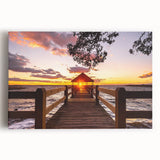 Black and white photograph of Outer Banks, North Carolina on large stretched canvas, suitable for kitchen art.