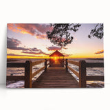 Black and white photo of Outer Banks on stretched canvas, ideal for kitchen wall art or bedroom.