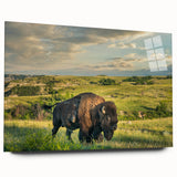 Large abstract wall art featuring muted earth tones on acrylic glass, ideal for bedroom or dining room decor.