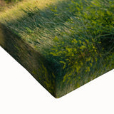 Large art of a North Dakota landscape in black and white on stretched canvas, ideal for bedroom wall decor.