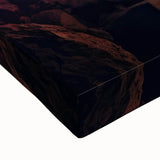 Large art of Niagara Falls in black and white tones on stretched canvas, suitable for bedroom wall decor.