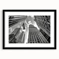 Colorful abstract art print of New York City, in vibrant hues on a textured, extra large canvas, ideal for living room decor.