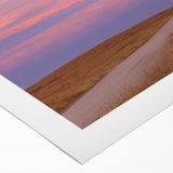 Art deco poster of Oklahoma scenery in muted earth tones on rolled canvas, suitable for dining room wall art.