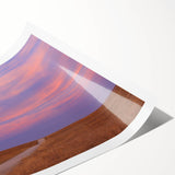 Extra large wall art featuring line art flowers in subdued earth tones on a rolled canvas.