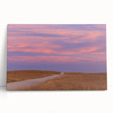 Black and white stretched canvas of Oklahoma scenery, ideal for kitchen wall art or bedroom ambiance.
