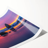 Extra large wall art featuring a line art depiction of flowers, in soft pastel shades on rolled canvas.